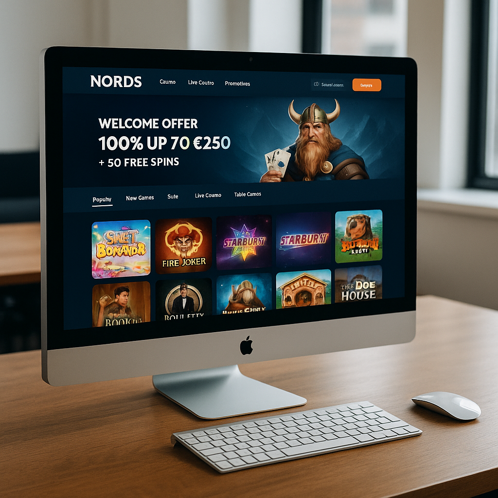Nords Casino - Desktop Platform Design - Intuïtief Interface