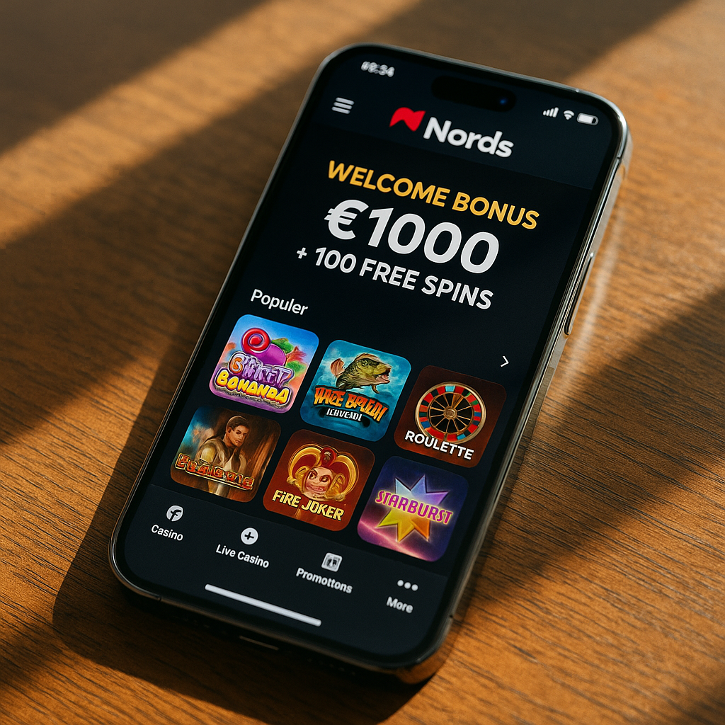 Nords Casino - Mobile Platform - Responsive Gaming Experience